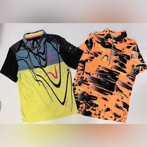 2 Jamie Sadock Women’s Short Sleeve Micro Pleated Tops Size M *Have Minor Flaws*